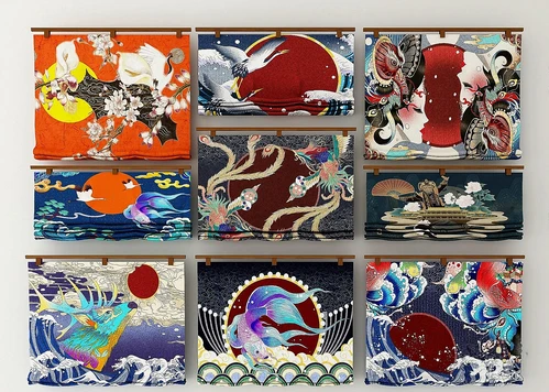 日式折叠帘窗帘