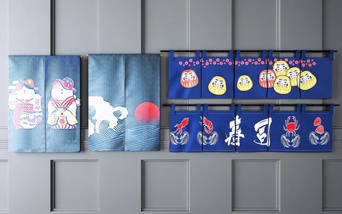 日式布艺门帘挂帘