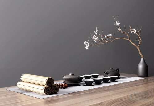 新中式茶具摆件