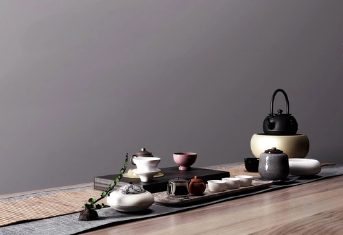 新中式茶具摆件