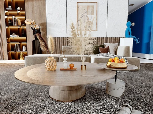 现代布艺沙发组合3d模型
