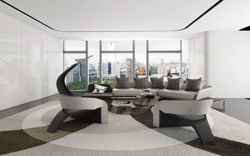 HWCD设计 现代转角沙发组合3d模型
