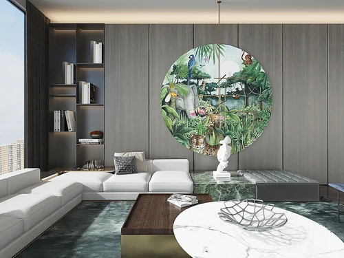 现代布艺沙发组合3d模型