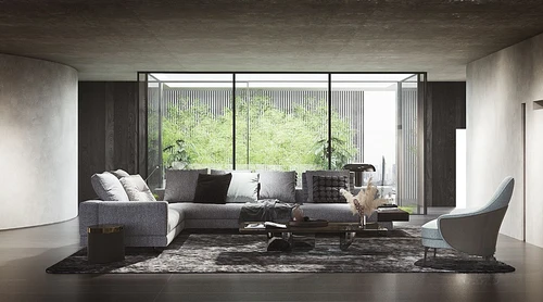 意大利Minotti 现代沙发组合3d模型