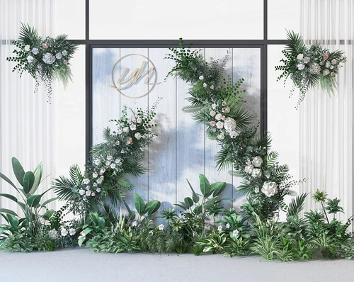 现代网红植物美陈3d模型