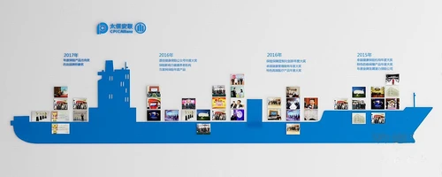 现代企业文化宣传背景墙3d模型