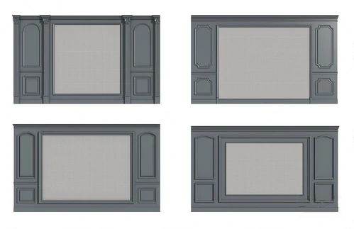 简欧背景墙3d模型