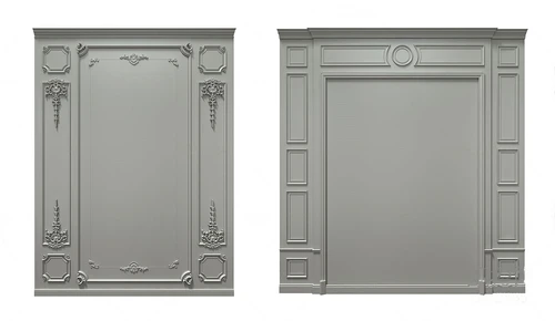 欧式背景墙3d模型
