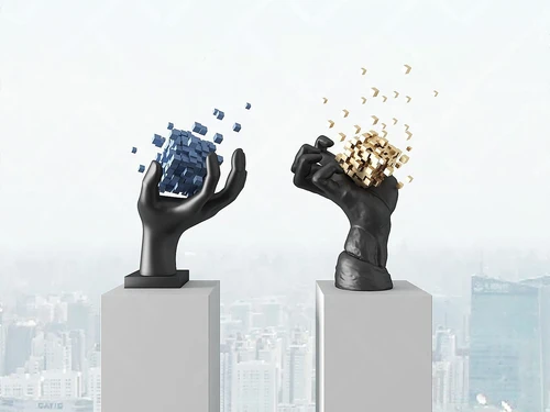 现代手雕塑装饰摆件