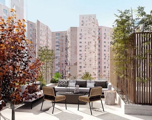 red design 现代户外布艺沙发组合