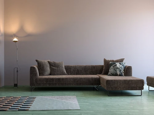 意大利Twils Lounge品牌 现代绒布转角沙发