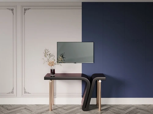 现代轻奢玄关端景条案3d模型