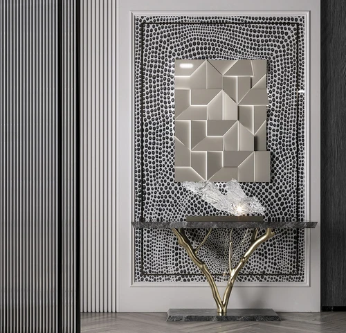 现代金属端景条案3d模型