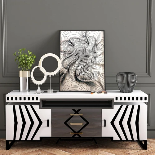 现代端景柜边柜3d模型