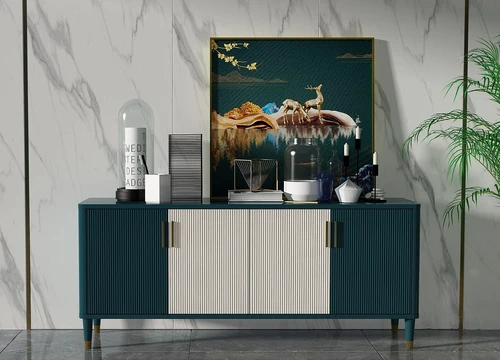 现代烤漆端景柜3d模型