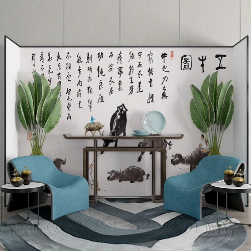 新中式实木端景条案3d模型