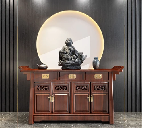 新中式抽屉端景柜3d模型