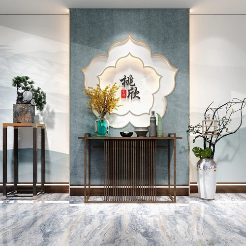 新中式实木端景条案3d模型