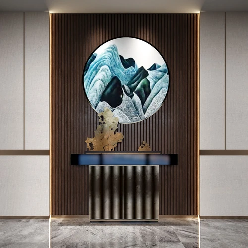 新中式金属端景台3d模型