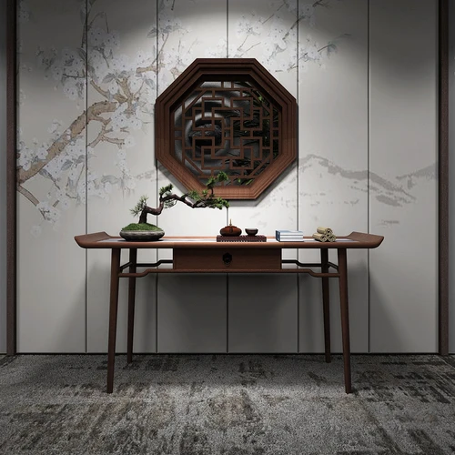 中式实木端景条案3d模型