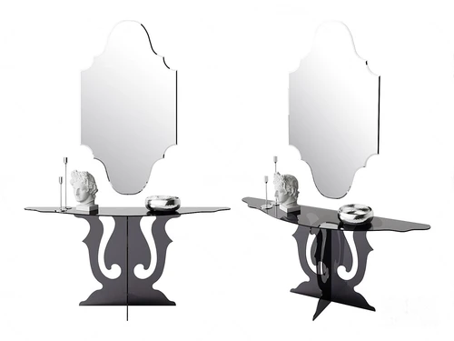 简欧意式玻璃端景台3d模型