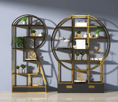 现代金属装饰柜博古架3d模型
