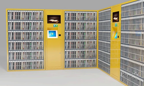 现代共享图书柜3d模型