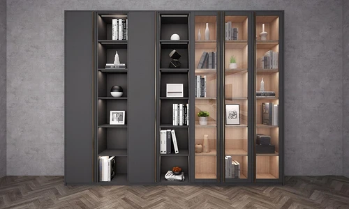 现代烤漆书柜3d模型
