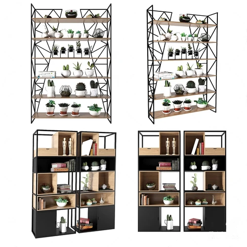 现代铁艺装饰架3d模型
