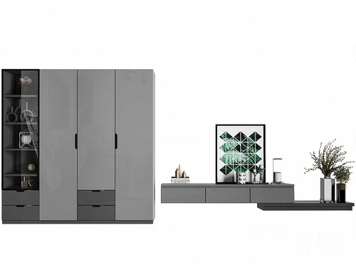 现代装饰柜电视柜组合3d模型