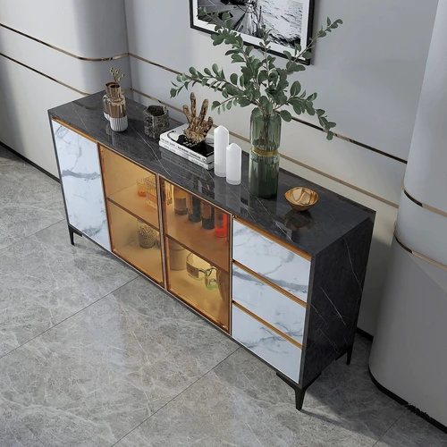 现代轻奢餐边柜3d模型