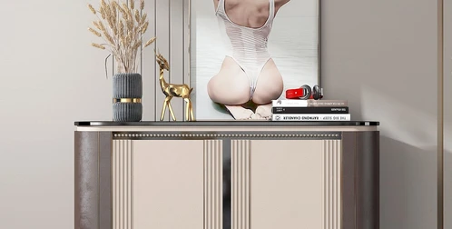 现代轻奢玄关柜边柜3d模型
