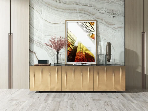现代金属边柜3d模型