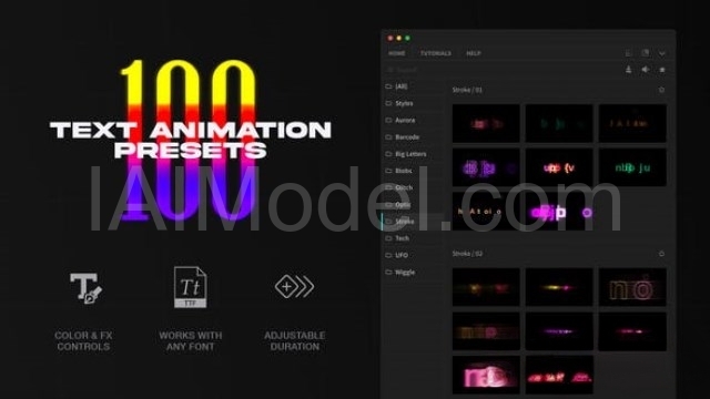 100 Text Presets for Premiere Pro
