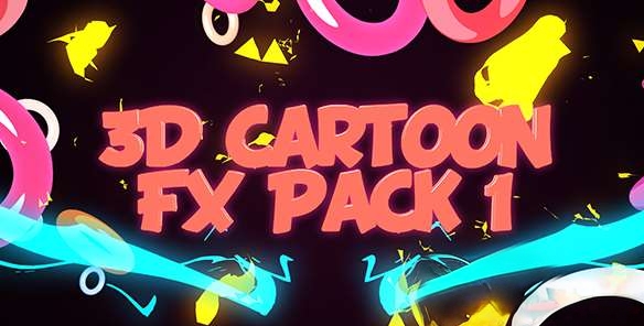 C4D三维卡通MG动画元素 3D Cartoon FX Pack 1