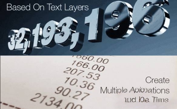 AE倒计时文字数字增长动画预设 Counter Presets V1.1