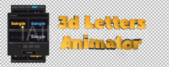 3D Letters Animator