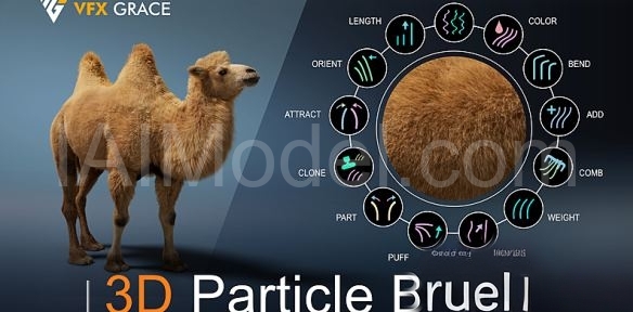 3D Particle Brush For Blender