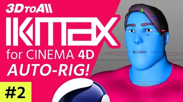C4D模型快速绑定插件 3DtoAll IKMAX v1.0 for Cinema 4D R15-R21 Win破解版 + 使用教程
