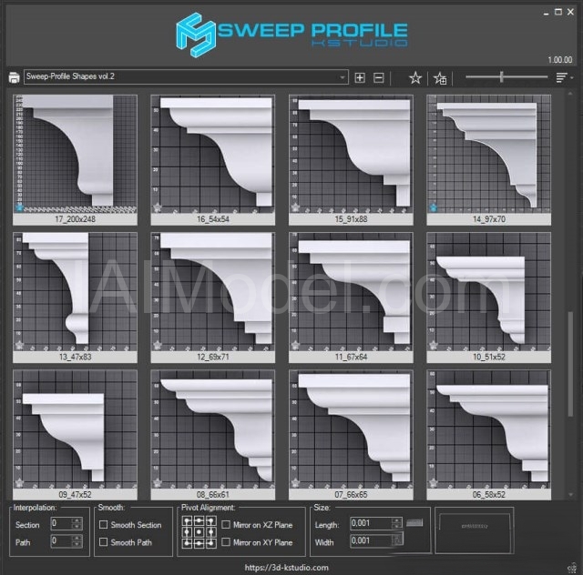 3d-kstudio Sweep Profile Pro