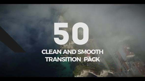 PR模板-50组图形动画视频转场 50 Clean Transition Pack – Premiere Pro Templates