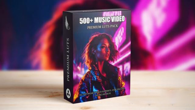 500组音乐视频调色LUTS预设 500+ Cinematic Music Video LUTs Bundle