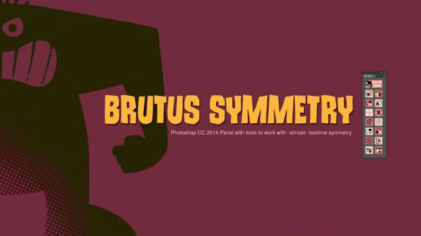 PS镜像对称插件 AD Brutus Symmetry v1.7 For Photoshop CC-CC2020 Win/Mac