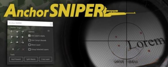 AE图层中心点移动插件 Aescripts Anchor Sniper v1.0 + 使用教程
