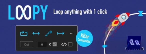 AE关键帧路径动画循环脚本 Aescripts Loopy V1.2.3